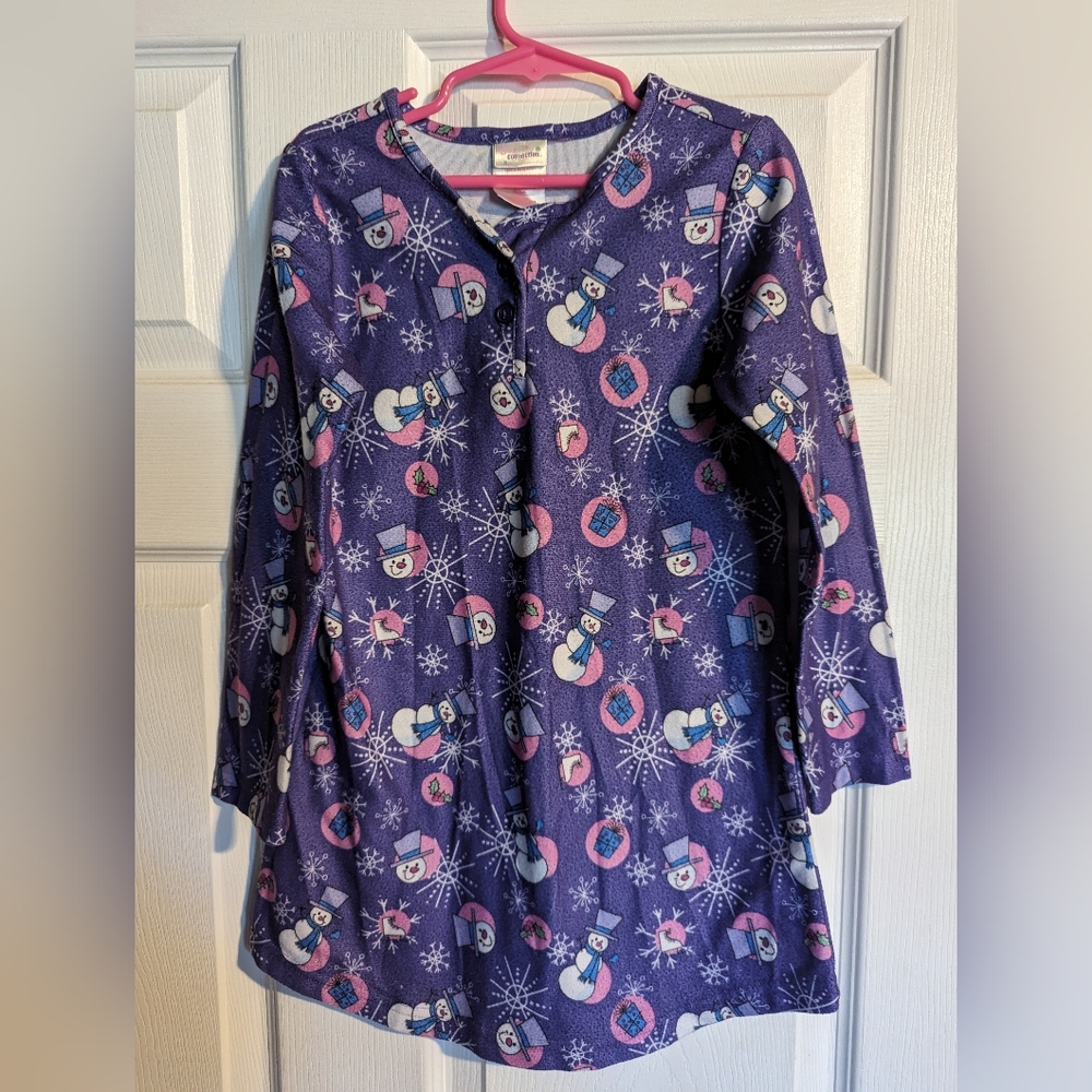 Girls snowman nightgown